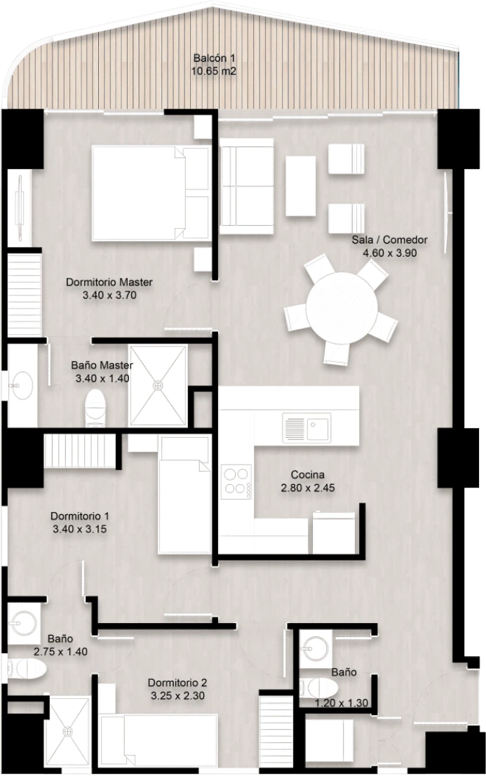 Almar Barandúa - 3 dormitorios